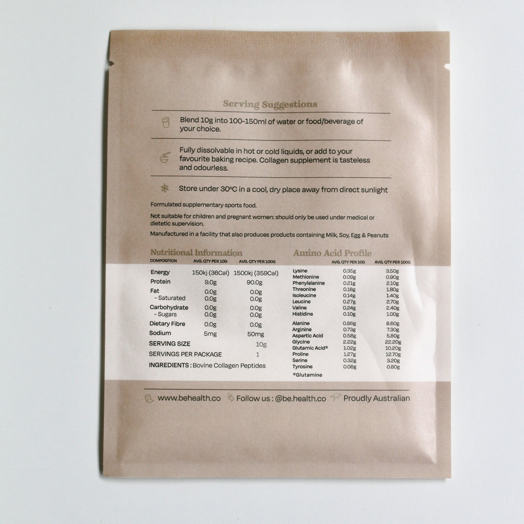 Unflavoured Collagen Travel 6 Pack - be. Health