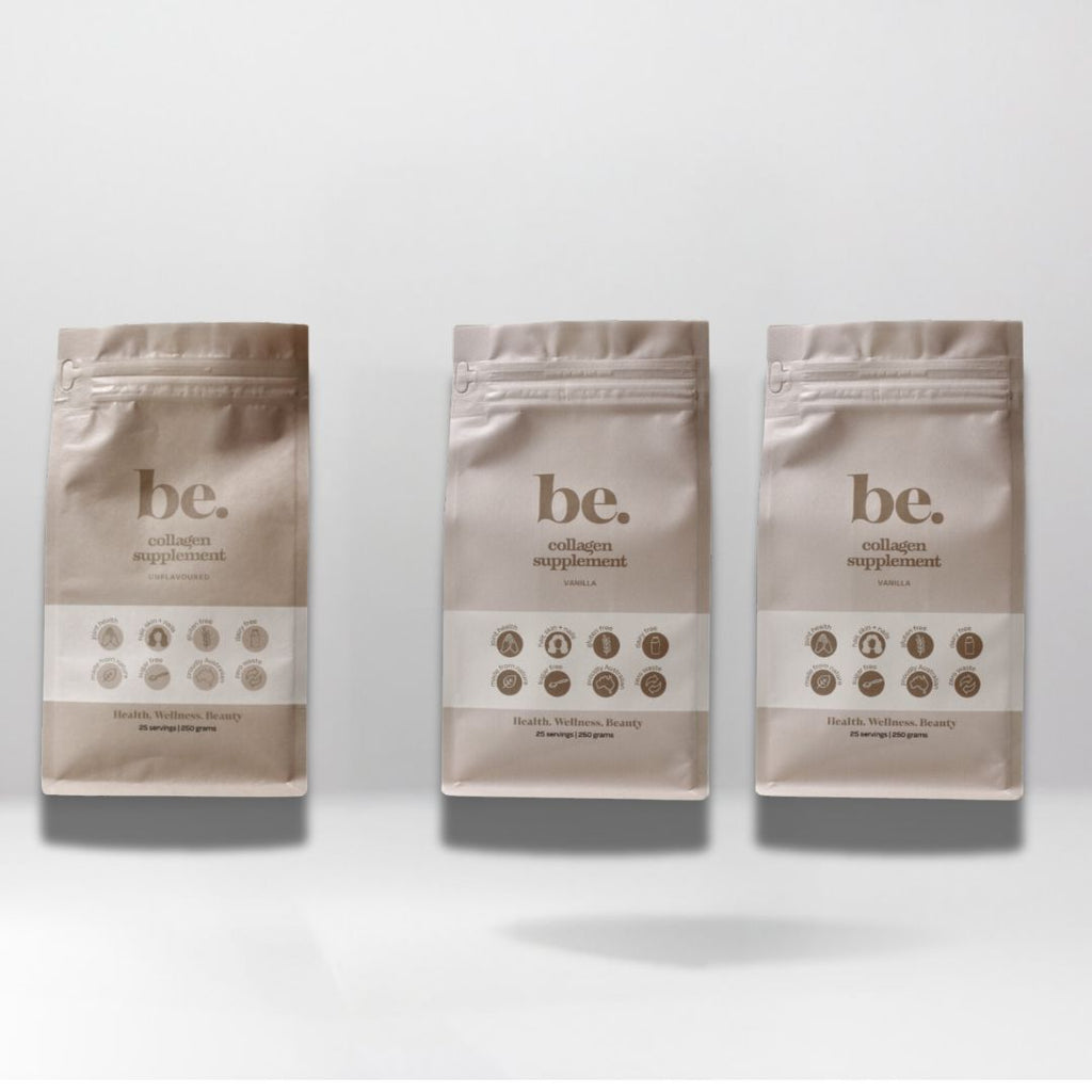 Vanilla + Unflavoured Collagen Trio - be. Health